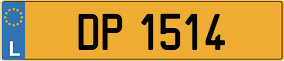Trailer License Plate